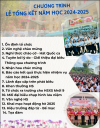 Chương trình Lễ tổng kết năm học 2024-2025