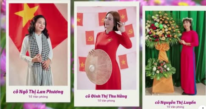 CB-GV-NV nữ trường THCS Lê Quý Đôn hưởng ứng Tuần lễ áo dài và chào mừng 20/10.